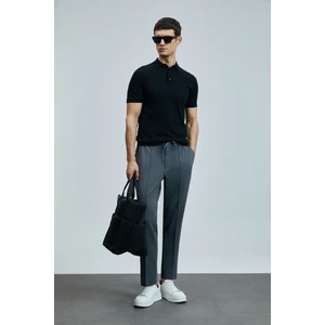 Sımon Smart Erkek Chino Pantolon Slim Fit Siyah