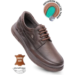 Kaptan Junior Ortopedik Topuk Masajlı Ultra Rahat Hakiki Deri Erkek Ayakkabı Mulue 600