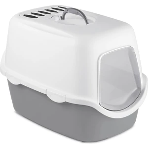 Cathy Fılter Beyaz/gri Kedi Tuvaleti 56x40x40cm