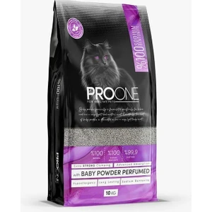 PRO ONE Bebek Pudrası Kokulu İnce Taneli Bentonit Kedi Kumu 10kg