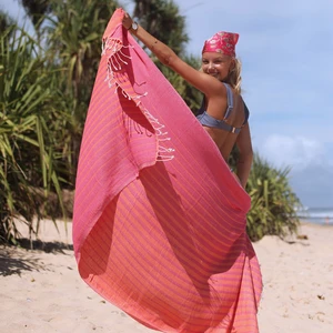 Green Petition Solea Ruby Taşıma Çantalı, 90 x 180 Cm, Doğa Dostu, Organik ve Recycle Pamuk Karışımlı, Sürdürülebilir, Sıfır Atık, Hızlı Kuruma, Kimyasal Içermeyen, Boyasız, Canlı Renkler