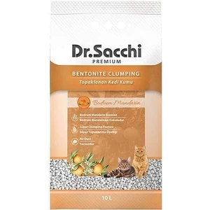 Dr.Sacchi Bodrum Mandalinası Kokulu Bentonit Kedi Kumu 10 Lt