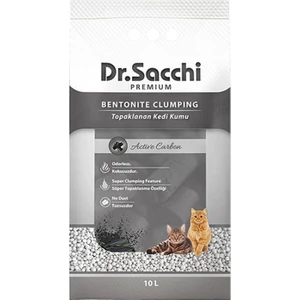 Dr.sacchi Aktif Karbonlu Bentonit Kedi Kumu 10 Lt