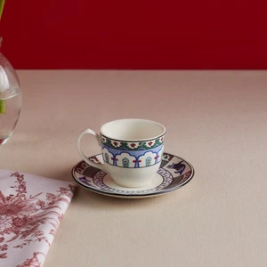 Iznik Çini Kahve Fincanı ve Tabağı 90 ml