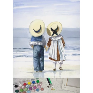 Sayılarla Boyama Tuval Seti Fırça Boya Dahil (Çıtalı) 40X50 cm - Çocuklar