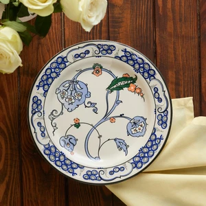 x Ömür Akkor İznik Kuş Servis Tabağı 26 cm