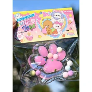 NB Market Şeffaf Kedi Patisi Taba Sukuşi Stress Oyuncağı Yumuşacık Jel Oyuncak Skuşi Squishy