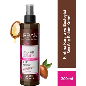URBAN Care Argan Oil & Keratin Kırılma Karşıtı Sıvı Saç Bakım Kremi 200 ml - vegan