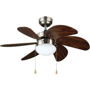 60 Watt Ahşap Kanatlı Avizeli Tavan Vantilatörü
