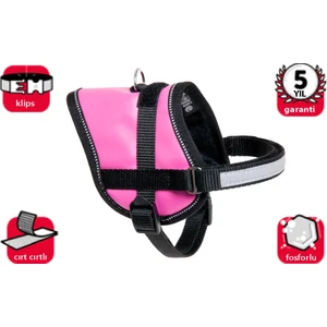 Karlie Flamingo Karlie Reflektörlü Göğüs Tasma XS 26-35cm Pembe Renkli