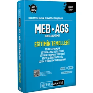 2025 MEB-AGS Konu Anlatımlı Eğitimin Temelleri Temel Kavramlar Eğ