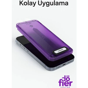 Apple iPhone 14 Plus Uyumlu Kırılmaz Cam Ekran Koruyucu + Kolay Uygulama Aparatı Tam Uyumlu