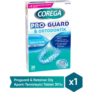 Pro Guard Retainer Günlük Temizleyici Tablet 30'lu Paket Diş ve Ağız Aparatları İçin