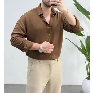 Erkek Lyocell Vücut Isısını Ayarlayabilen Terlemeyi Azaltan Antibakteriyel Yeni Sezon Gömlek