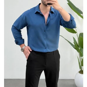 Erkek Lyocell Vücut Isısını Ayarlayabilen Terlemeyi Azaltan Antibakteriyel Yeni Sezon Gömlek