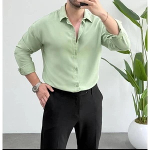 Erkek Lyocell Vücut Isısını Ayarlayabilen Terlemeyi Azaltan Antibakteriyel Yeni Sezon Gömlek