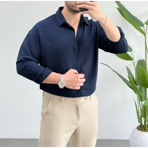 Erkek Lyocell Vücut Isısını Ayarlayabilen Terlemeyi Azaltan Antibakteriyel Yeni Sezon Gömlek
