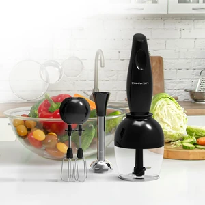 Mini Blender Set 1000 W Güçlü Motor 900 ml Ölçü Kabı ve 700 ml Doğrayıcı Hazne