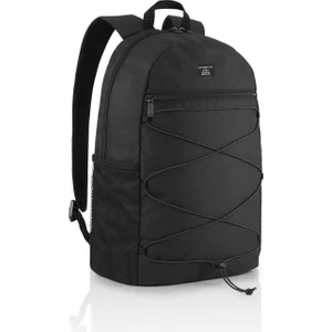 Siyah Su Geçirmez 2 Bölmeli Günlük Sırt Çantası