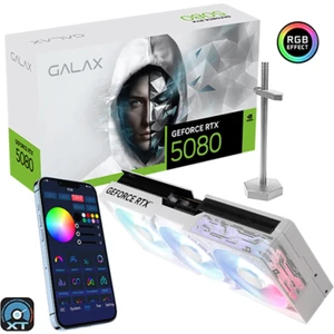 GALAX GeForce RTX 5080 1-Click OC White 16GB GDDR7 256 Bit DLSS 4 Ekran Kartı (58NZN6MDBCWH)