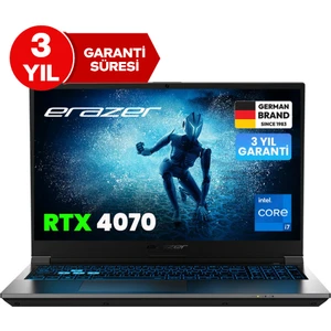 Deputy P60 MD62684 Intel Core i7 12650H 16GB 1TB SSD RTX4070 Freedos 15.6" FHD 144Hz Taşınabilir Bilgisayar
