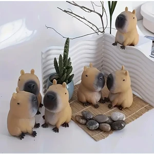 Capybara Squishy Esnek Uzayan Kapibara Sukuşi Figür Oyuncak Taba Squishi Stress Oyuncağı