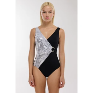 49600 Parlak Desenli Toparlayıcı Mayo