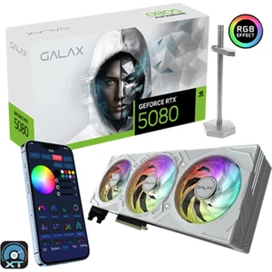 GALAX GeForce RTX 5080 EX Gamer 1-Click OC White 16GB GDDR7 256 Bit DLSS 4 Ekran Kartı (58NZN6MDBZWH)