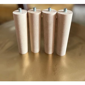 Ham 15 cm Ahşap Mobilya Ayağı – 4 Adet (Puf, Berjer, Tv Ünitesi, Sehpa, Komodin Için – Bağlantı Aparatları ve Vidalar Dahil)