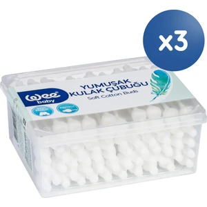 Wee Baby Emniyetli Kulak Temizleme Çubuğu Seti (60x3 180 Adet)