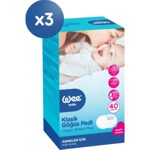 Wee Baby Klasik Göğüs Pedi Seti (40x3 120 Adet)