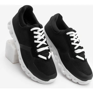 Kadın Sneaker Örgü Triko Koşu Ve Yürüyüş Spor Ayakkabı Fenlas Siyah