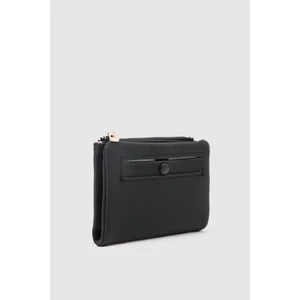 Shule Bags Düğmeli Kadın Cüzdan Elsa Siyah