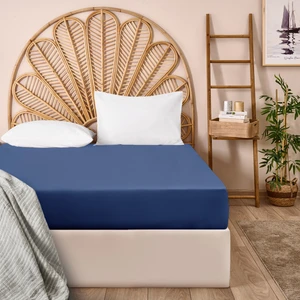 Soft King Size Çift Kişilik Çarşaf - Indigo - 260X280 cm