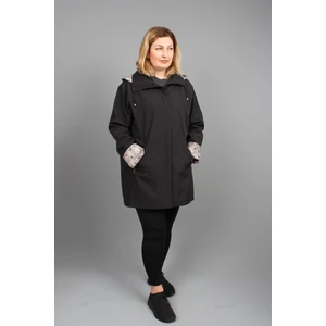 Seyhan Büyük Beden Kadın Mevsimlik  Astarlı Kısa Polyester Trençkot