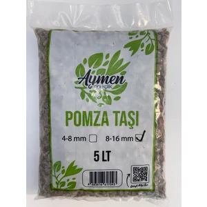 Aymen Çiçekçilik 8-16 mm Ponza Taşı - Tarım Pomzası 5 Lt Paket - 5 Litre Volkanik Ponza Taşı