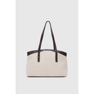 Citta Kanvas Tote Bag Kahverengi