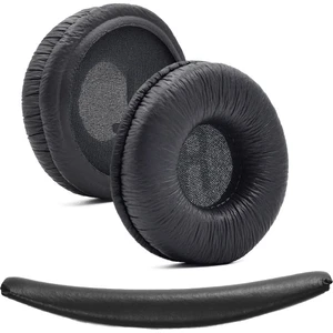 Jbl T450BT T500BT T560 Uyumlu Kulaklık Yastığı Pedi ve Kafa   Bandı Jbl 510 T 520 Kafa Pedi Kulaklık Süngeri Yastığı Üst Band Deri Yastık   Bellek Köpük-Siyah