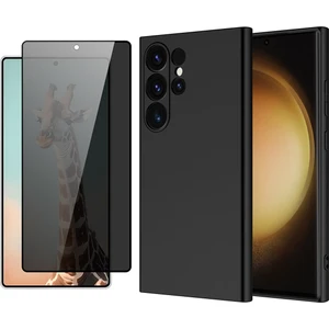 Galaxy S24 Ultra Kılıf Zore Mara Lansman Kapak + Parmak İzi Okumalı Hayalet Ekran Koruyucu