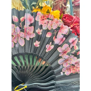 Plastik Desenli Yelpaze