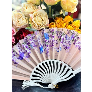 Plastik Desenli Yelpaze