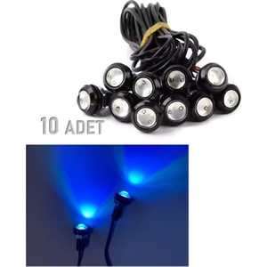 10 Adet Ayna Altı Lamba Kartal Göz Gündüz Ledi Buz Mavi