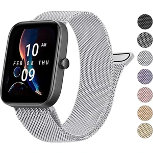 Amazfit Gts / Gts 2 / Gts 2 Mini / Gts 2e / Gts 3 / Gts 4 Mini / Gts 4 Milanese Hasır Metal Kordon