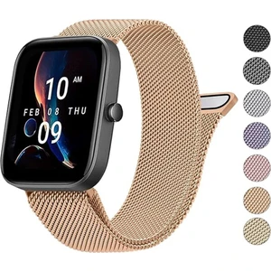 Amazfit Gts / Gts 2 / Gts 2 Mini / Gts 2e / Gts 3 / Gts 4 Mini / Gts 4 Milanese Hasır Metal Kordon