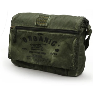 Dark Cotton 8128 Salaş Kanvas Omuz Postacı Haki Yeşil 15.6" Laptop Okul Seyahat Günlük Vintage Pamuk Çantaa