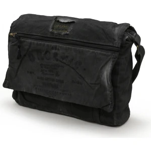 Dark Cotton 8128 Salaş Kanvas Omuz Postacı Siyah Antrasit 15.6" Laptop Okul Seyahat Günlük Vintage Pamuk Çanta