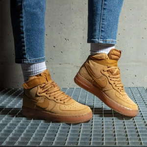 Air Force 1 High Lv8 3 (Gs) Unisex Süet Deri Spor Yüksek Bilekli Kahverengi Ayakkabı CK0262-700