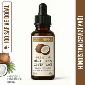 Can Defne Hindistan Cevizi Yağı Saf ve Doğal Soğuk Sıkım 20ML