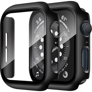 Nezih Case Apple Watch Seri 7/8/9 45MM Uyumlu Kasa ve Ekran Koruyucu Siyah