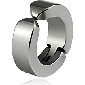 Mimozaavm Paslanmaz Çelik Erkek Kadın Deliksiz Kulaklara Kıskaçlı Mıknatıslı Sıkıştırmalı Küpe 1 Adet